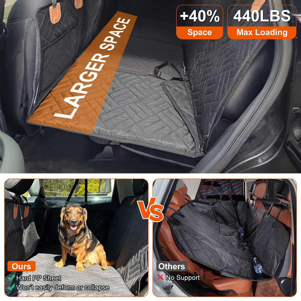 Dog Car Seat Cover with Mesh Window for Comfy Trips