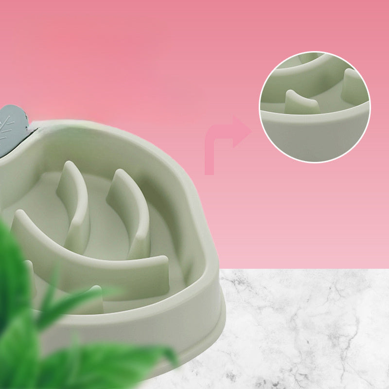 Non-Slip Slow Feeder Dog Dish for Calm Eating