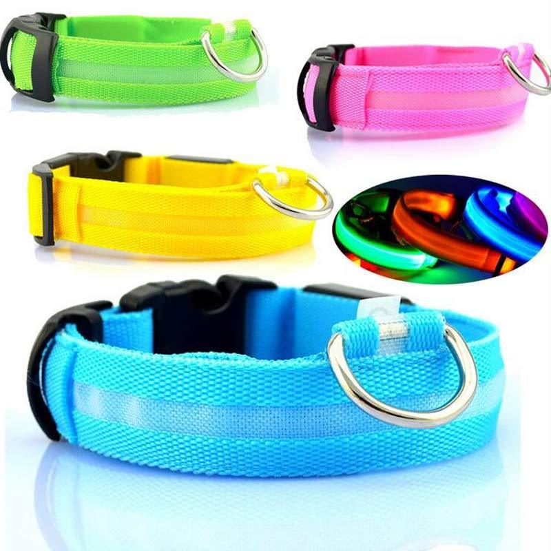 Bright LED Dog Collar for Safe Night Walks