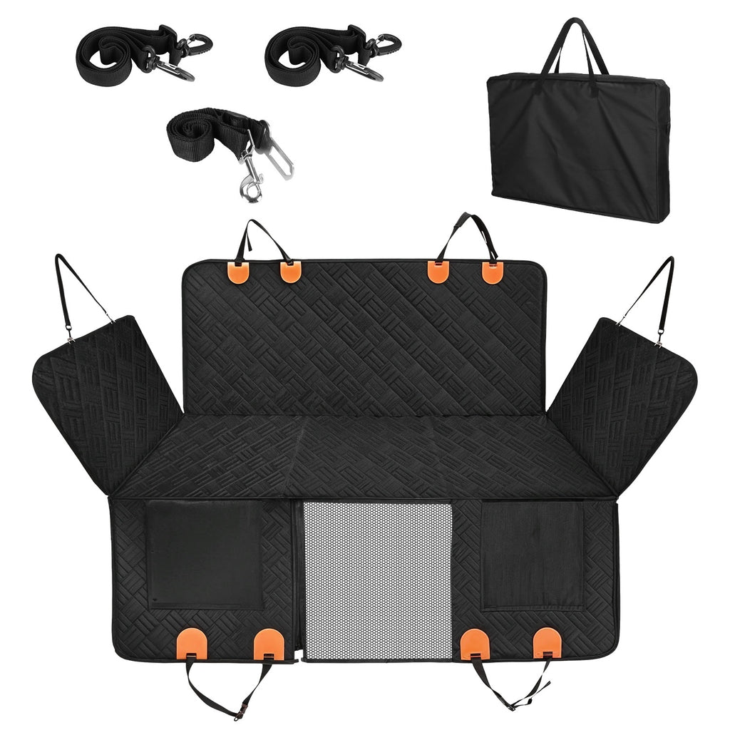 Dog Car Seat Cover with Mesh Window for Comfy Trips